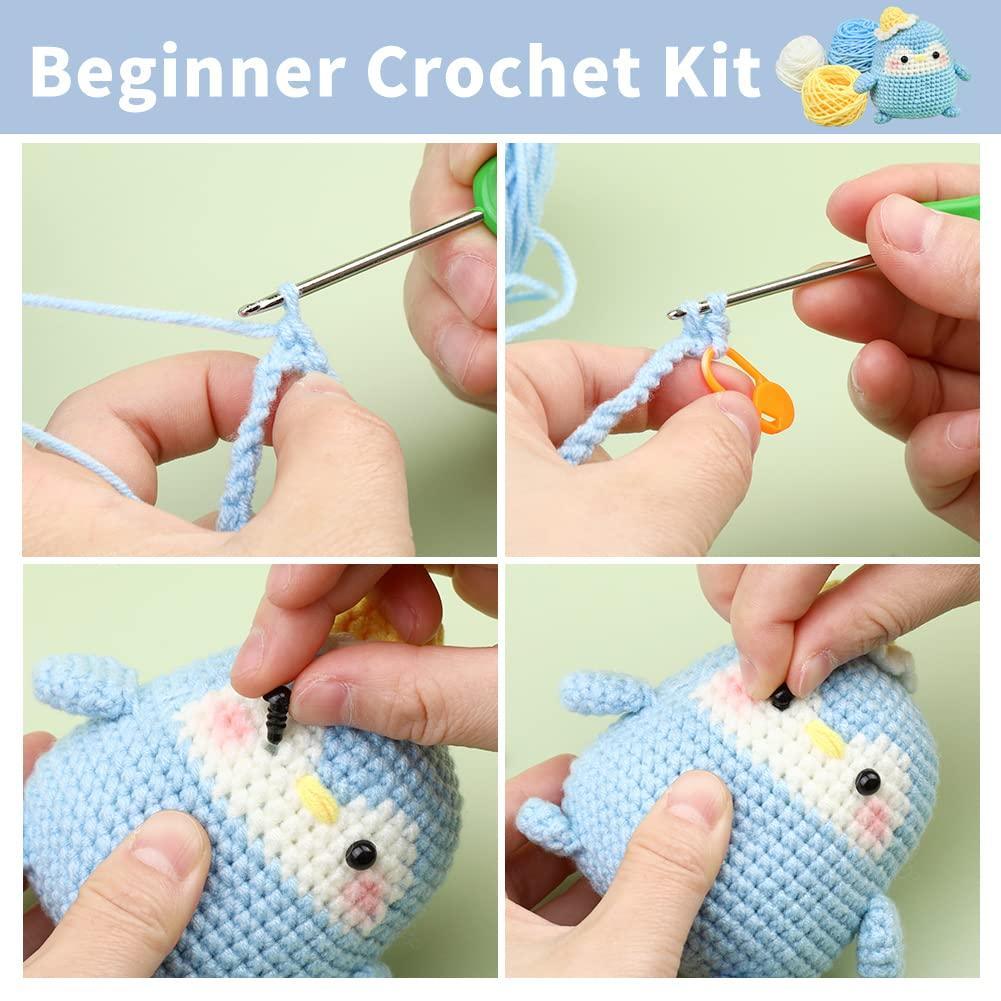  Beginner Mr. Penguin Crochet Kit - Easy Crochet Starter Kit -  Crochet Animals Kit - Amigurumi Kit - Crochet Gift - Animal Crochet Store :  Handmade Products